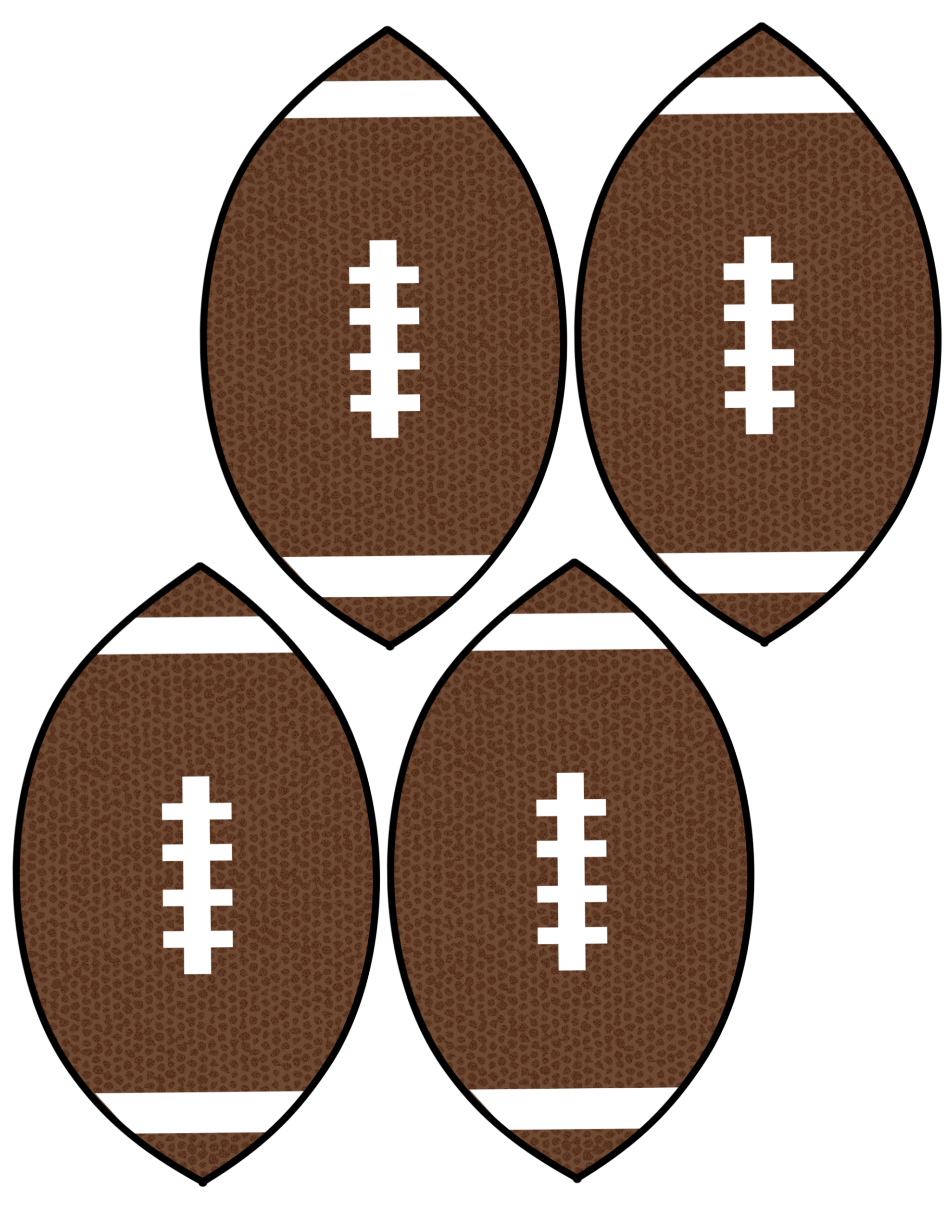 cheap super bowl decorations {football banner} - paper trail design